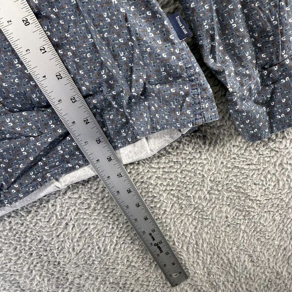 Stone Rose Shirt Men's 3 Medium Gray Trumpets Music Instrument All over Preppy - Picture 4 of 10
